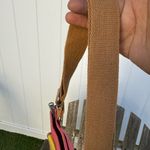 Fossil  Shay‎ Canvas Crossbody Pink Yellow Handbag Flap Closure Pocket Bag NWOT W Photo 3