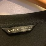 SheIn Flirty Prairie Long-Sleeve Black Top Shirt Blouse Women XL Photo 4