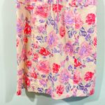 ZARA Women Floral Puff Sleeve Lace Up Front Mini Dress Size XXL #4661/334 Photo 2