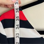 Armani Exchange Minnie Dress Striped V Neck Shift Pullover Partially Lined 6 Photo 5