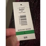 Allison Daley Women's Large Crew Neck Sleeveless Formal Purple Blouse Photo 5