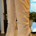 Vince Camuto Cream Heeled Boots Photo 0