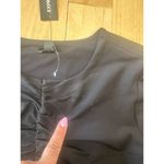 EXPRESS NEW  Body Contour Long Sleeve Cutout Mini Dress, Black, Large Photo 4