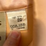Vintage Mirrors of Krizia 100% Silk Blouse EU48 Peach Champagne Minimalist Italy Orange Size undefined Photo 3