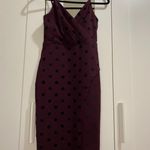 Nordstrom Speechless Black Purple Women’s Polka Dot Dress Stretch Jnr Size 3 Photo 3