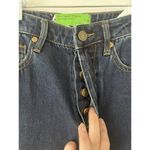 Free People NWT Sandrine Rose High Waisted Button Fly Dark Wash Slim Straight Jeans Size 25 Photo 3