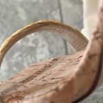 Dolce & Gabbana Logo Heel Ankle Strap Sandals in Gold Tan, New in Box Photo 10