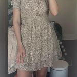 Francesca's Francesca’s Brown and Beige Cheetah Print Dress Photo 0