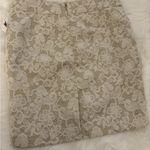 Cynthia Rowley π·πΈ NWT Cream and Tan Lace Skirt Photo 3
