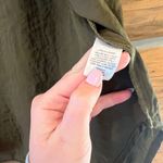 Treasure & Bond  Green Satin Zip Up jacket Photo 3