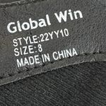 Global Win Black Faux Leather Stitch Embroidered Mid Calf Western Cowboy Boots 8 Photo 5