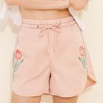 Pilcro Anthropologie  Embroidered
Tulips Woven Shorts Photo 0