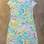Lilly Pulitzer  Marlowe Dress Multi Sea Salt & Sun Pima Cotton Size Medium Photo 0