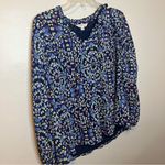 Ophelia Roe Women's Multicolor Butterfly Print Top Photo 1