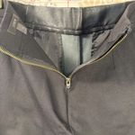 J.Crew  Leather Front Panel Ponte Pants Women's 4 Black Ankle Zip Pockets Photo 11