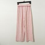 Maje Tweed Wide Leg Trousers Pants With Braided Belt Pink Size 36 US 4 Photo 7