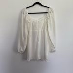 Princess Polly NWT  Lillie Long Sleeve Mini Dress in White 2 Photo 6