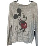 Forever 21 Gray Long Sleeve Mickey Mouse Sweater Women Sz S Photo 5