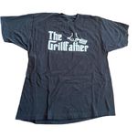 Ann Arbor Funny ‘The Grillfather’ Black and White Graphic T Shirt 🔥 Photo 0