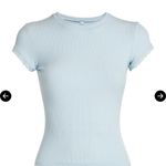 SKIMS Light Blue Women's Ribbed Top Photo 3