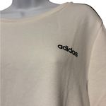 Adidas  Women's Crew Neck Sweatshirt White with Black Stripes Size L Photo 1