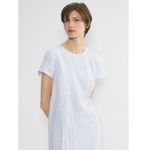 Aritzia  The Group Allay Linen Dress Jni St Glmr /White Photo 1
