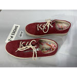 Womans Born Fashion Sneakers 6.5 M Maroon Lace Up Zip Accent Red Photo 2
