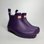 Hunter Original Waterproof Chelsea Rain Boots in Dark Iris Photo 5