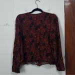 Treasure & Bond Treasure‎ & Bond Floral Print Button Front Dobby Blouse Size Small Photo 4