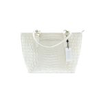 Brahmin NWT Medium Asher in Coconut Milk Melbourne Croc-embossed Leather Purse Photo 4