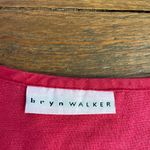 Bryn Walker 100% Linen Sleeveless Button Front Top Raspberry Pink Sz M 💚🎀 Photo 9