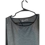 Under Armour  Gray Short Sleeve Key Hole Back Loose Athletic T-Shirt Women Sz XL Photo 3