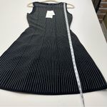 Theory  Panel Knit Sleeveless Dress Womens Size P / 0 Black White Stretch‎ NEW Photo 9