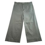 LC Lauren Conrad  Plus 14W Super High Rise Wildflower Wide Leg Cropped Green Photo 1