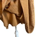 Wild Fable  Women's Cognac Tan Ruffle Tiered Skater Dress - Size Medium - NWT Photo 4