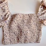 Blush NWT Boutique floral crop M Photo 1