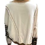Oversized Star Quilted Patchwork Lace CrewneckSweatshirt Multiple Photo 5