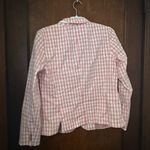 Talbots Pink Gingham Two Button Blazer Size 12 Photo 2