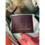 Coach  Camelia Black Distressed Leather Shoulder Bag, Silver Hardware Teal Lining Photo 14