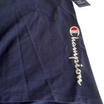 Champion  Biker Shorts 4X Logo Band Navy Blue Stretch Workout Shorts Lounge Mama Photo 2