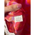 Mud Pie Samantha Sleeve Tunic Azalea Print Red Pink Orange Women's L Photo 4