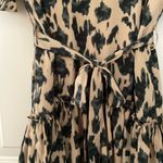 She & Sky V Neck Drop Waist Dress Tie Belt Size Medium Photo 3