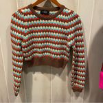 Cider Cute  crochet crop sweater Charlie Brown vintage vibes boho festival Photo 5