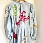 Stella Nova Million Dollar Baby Embroidered Circus Midi Dress Blue Size XS Photo 10