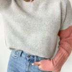 Lulus Sz XS Nancie Rusty Rose and Grey Colorblock Sweater Photo 9