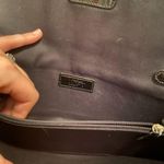 Loft Ann TAYLOR  Faux Alligator Clutch Purse goldtone Metal Strap Photo 3