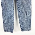 CHIC Vintage Acid Wash High Rise Flat Front Pocket Mom Jeans, Size 8 Blue Photo 10