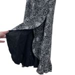 Vintage Y2K Byer Too! Women’s Medium Black White Floral Paisley Faux Wrap Dress Photo 4