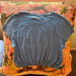 Calvin Klein blue vintage reworked cropped short sleeve cotton t shirt Photo 6