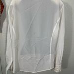Allison Taylor  White Button Down Long Sleeve Blouse Size Large EUC Photo 7